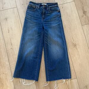 Madewell Wide-Leg Crop Jeans in Frida Wash 26